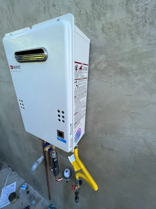 Tankless water heater installation for Crosswick homes